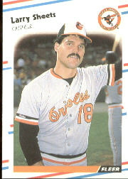 1988 Fleer Baseball Cards      572     Larry Sheets